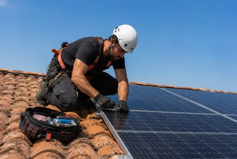 Maintenance et monitoring de panneaux solaires à Saint-Loup-Lamairé